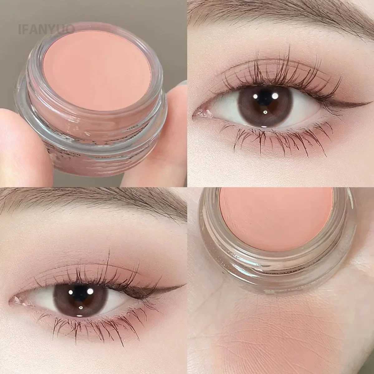 Matte Purple Peach Pink Eyeshadow Cream Blush Face Contour Waterproof Lasting Concealer Nude Brown Eyeshadow Primer Base MakeupXJ250520