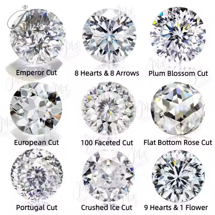 Half Rose Cut Moissanite Diamond Flat Round White D Multicolor VVS1 GRA Certificate Loose Beads Rings Necklaces Jewelry Moissanite