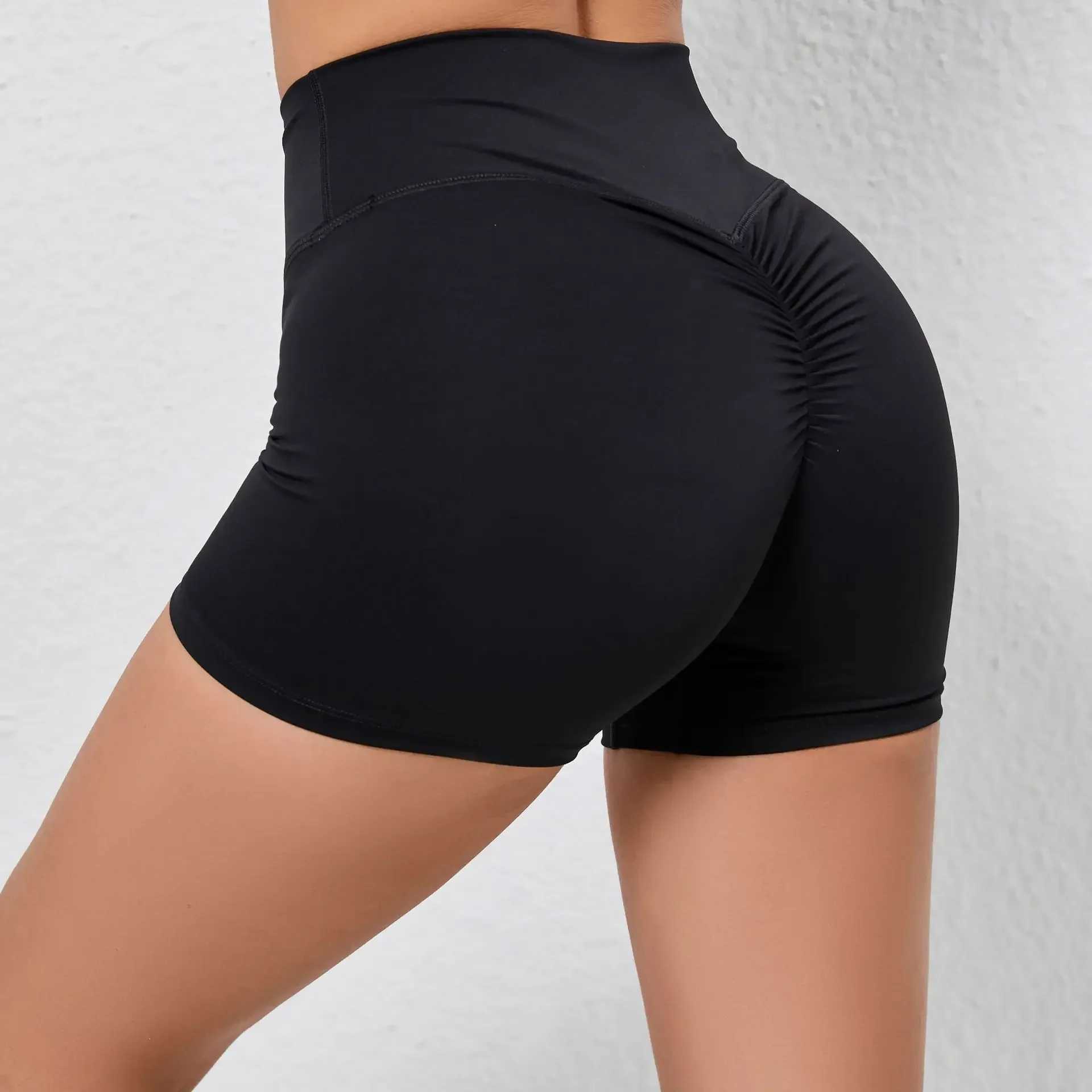 Gym Scrunch Shorts Raises Butt Women Biker Cycling Sport Short Tights High Waist Yoga Fitness Workout Short Leggings White BlackXJ250520