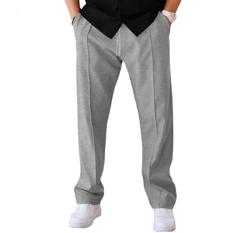 Thin Pants Mens SpringSummer Loose Straight Leg Sports Casual Pants American Oversize Long Leg Pants 250519
