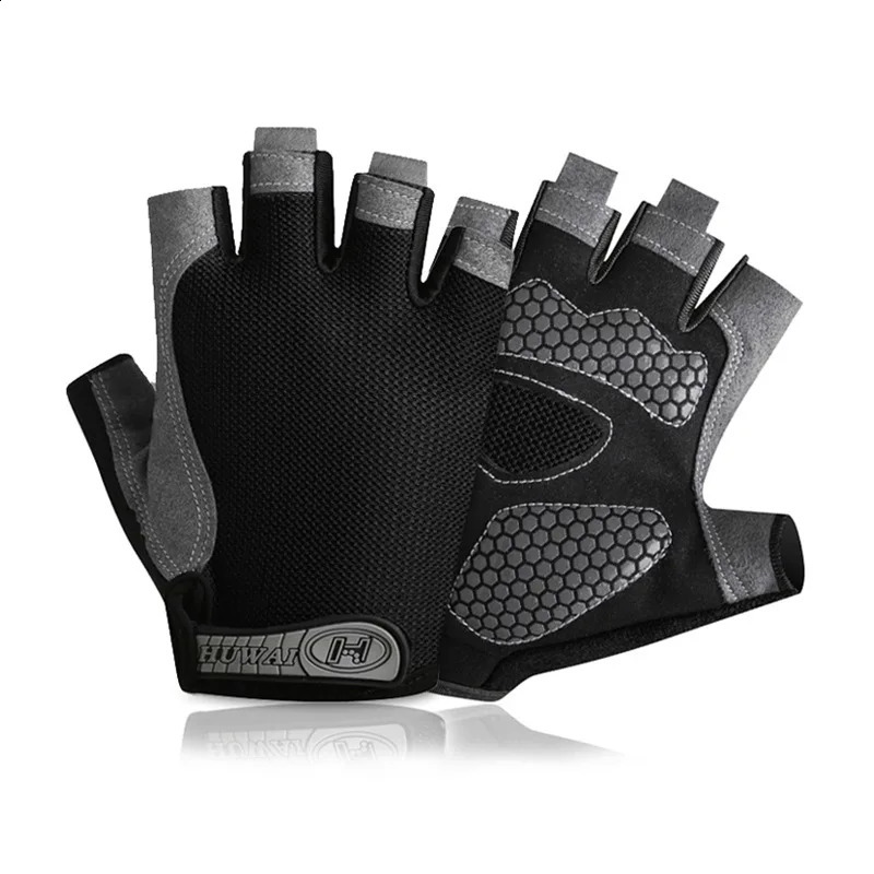 Professional Gym Fitness Breathable AntiSlip Women Men Half Finger Summer Fishing Cycling Fingerless Gloves Female Bicycle Bike 250515