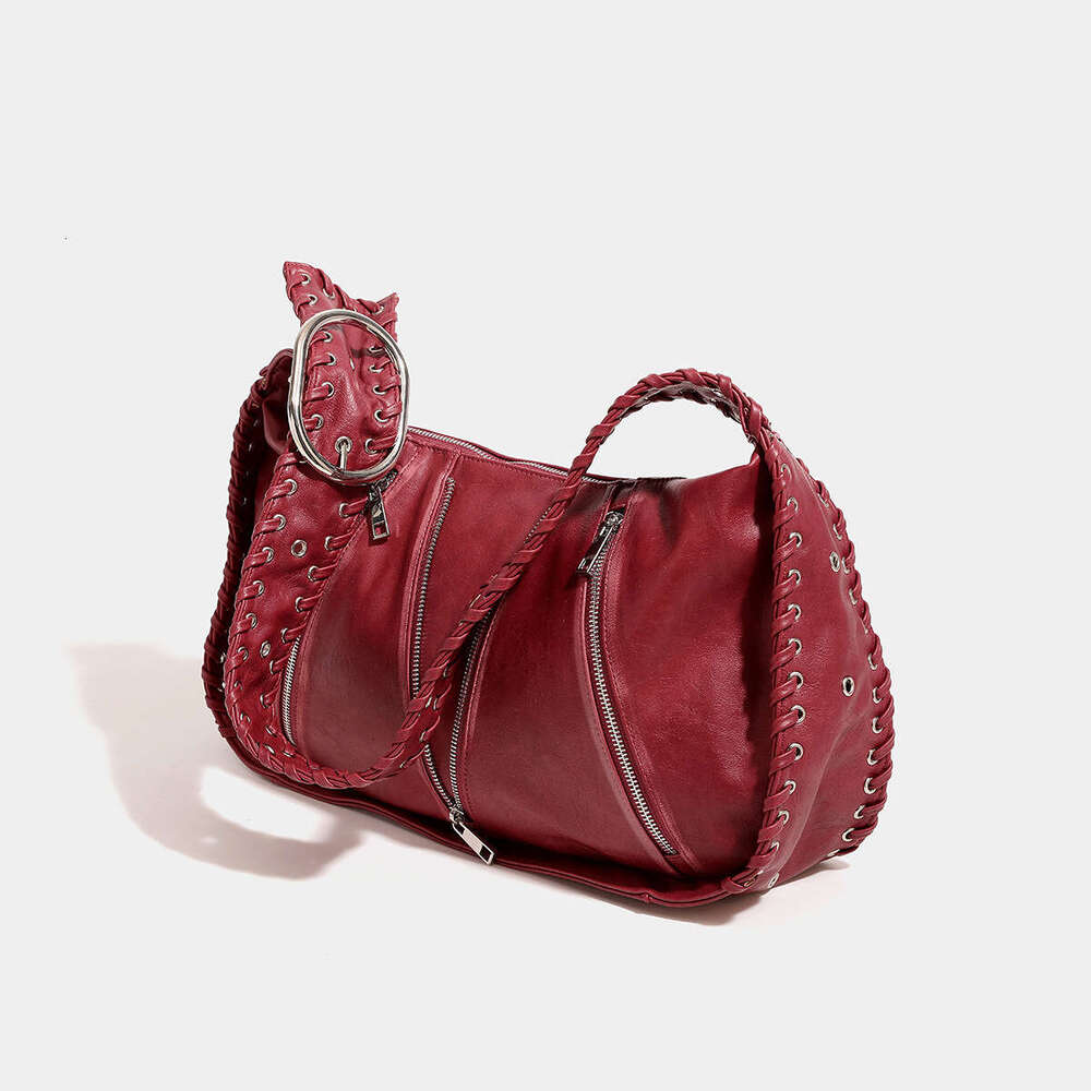 Women's Bags Designer Large Capacity Woven Relaxed Fabric Autumn And Winter New Fashion Single Shoulder Armpit Bag, Casual Tote Bag For Women