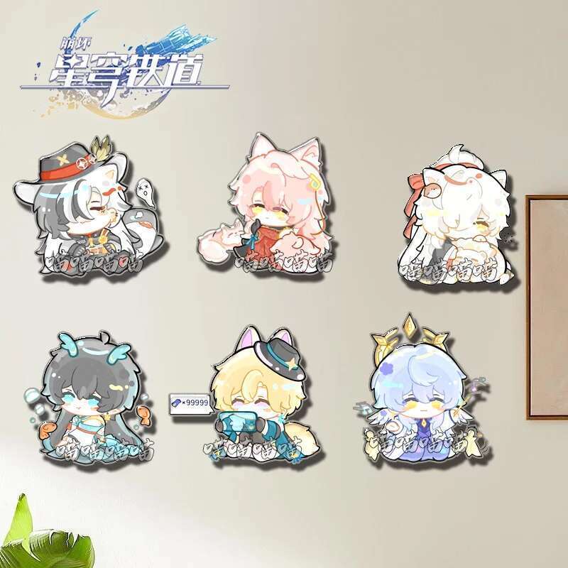 Anime Honkai: Star Rail Brooch Boothill Aventurine Acrylic Badge Cartoon Pins DIY Decoration Backpack Clothes Accessories