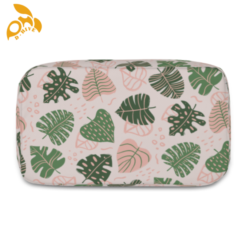 Free delivery. fashion designers customize round, beige and white semi-long, lightweight, simple and portable hand-held insulated lunch bags