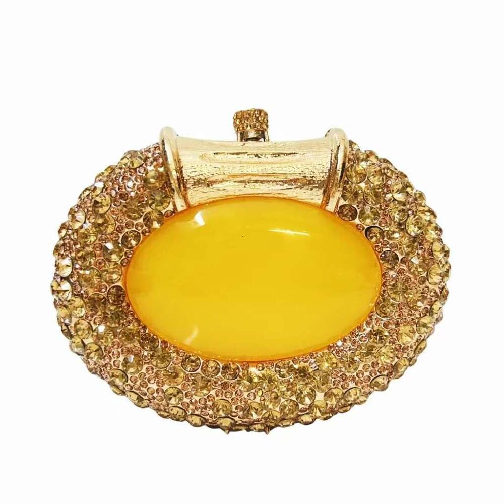 Stone Metal Evening Bag Crystal Women Minaudiere Handbag Designer Wedding Party Banquet Clutch Bridal Gems Purse
