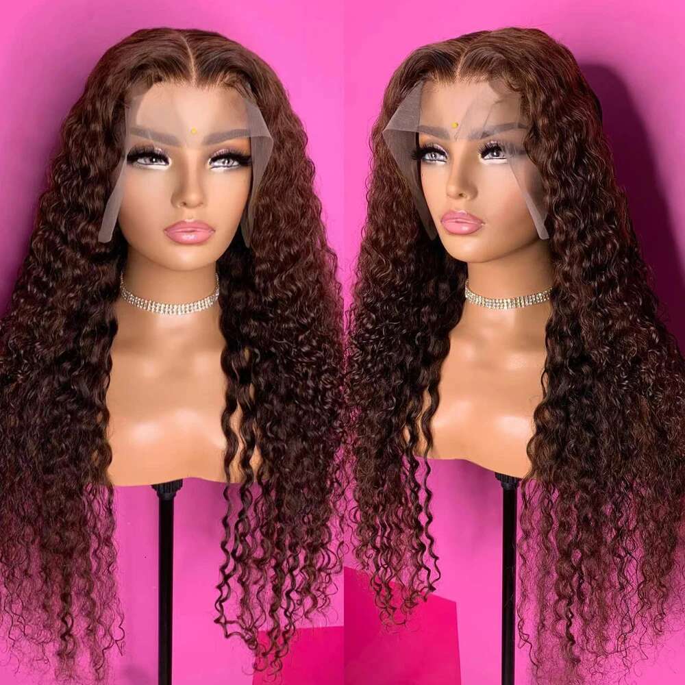 RONGDUOYI Orange Hair Kinky Curl Synthetic Deep Wavy Heat Resistant Natural Hairline Lace Front Wigs Cosplay Makeup Use Wig