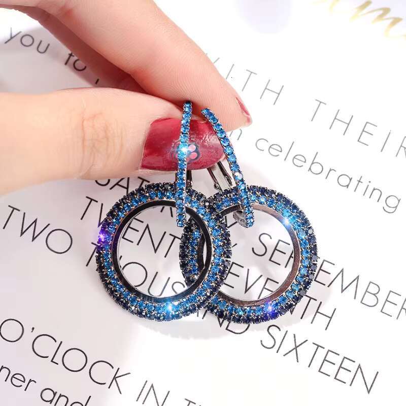 2020 Fashion Statement Designer Pearl Gold Crystal Water Dia Ring Channel Earrings Women's Accessories