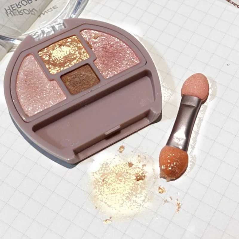 Four-color Eye Shadow Powder Palette Shimmering Glitter Natural Eyelid Silkworm Contour Shadow Natural Tone Pink Eyeliner Makeup W250520