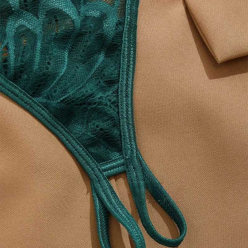 Piece Set Sexy Interesting Underwear Set for Women Solid Color Lace Mesh See-through Bra Exotic Sexy Lingerie Set New R250520