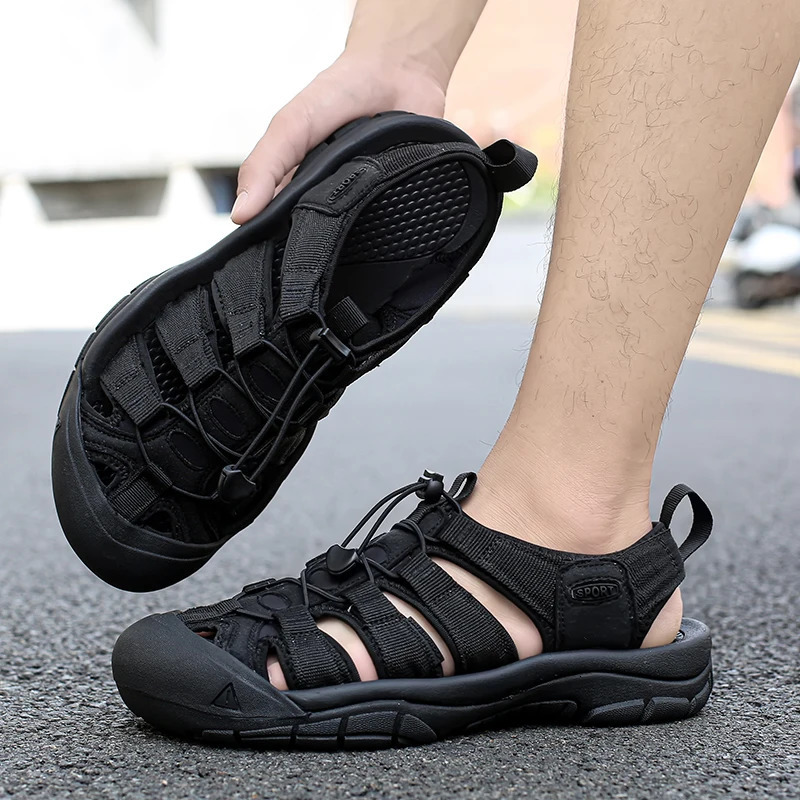 Mens Shoes Outdoor Non Slip Mens Hiking Shoes Lightweight Comfortable Casual Sandals Summer Large Breathable Water Shoes 250515
