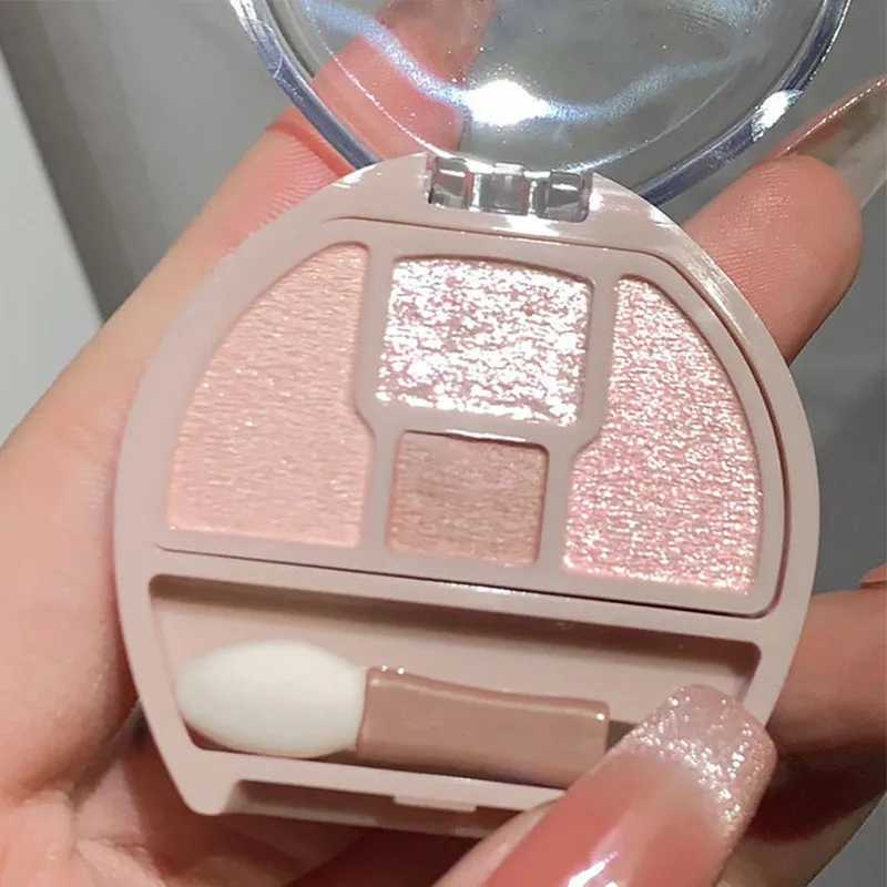 Four-color Eye Shadow Powder Palette Shimmering Glitter Natural Eyelid Silkworm Contour Shadow Natural Tone Pink Eyeliner Makeup W250520