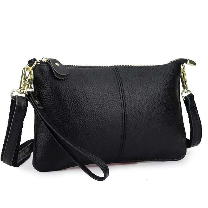 Handbags Fashion Soft Genuine Leather Crossbody Large Capacity Shoulder Bags For Women Portable Handbag Phone Pocket