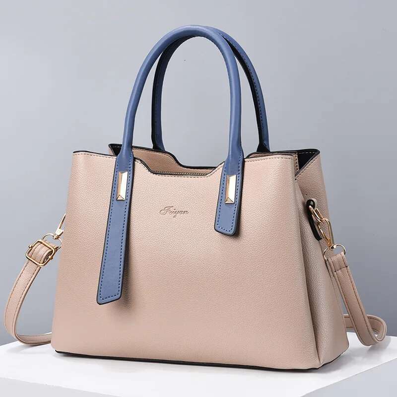 Women's Fashion Light Mother PU Leather Simple Atmosphere Women's Portable Shoulder Bag