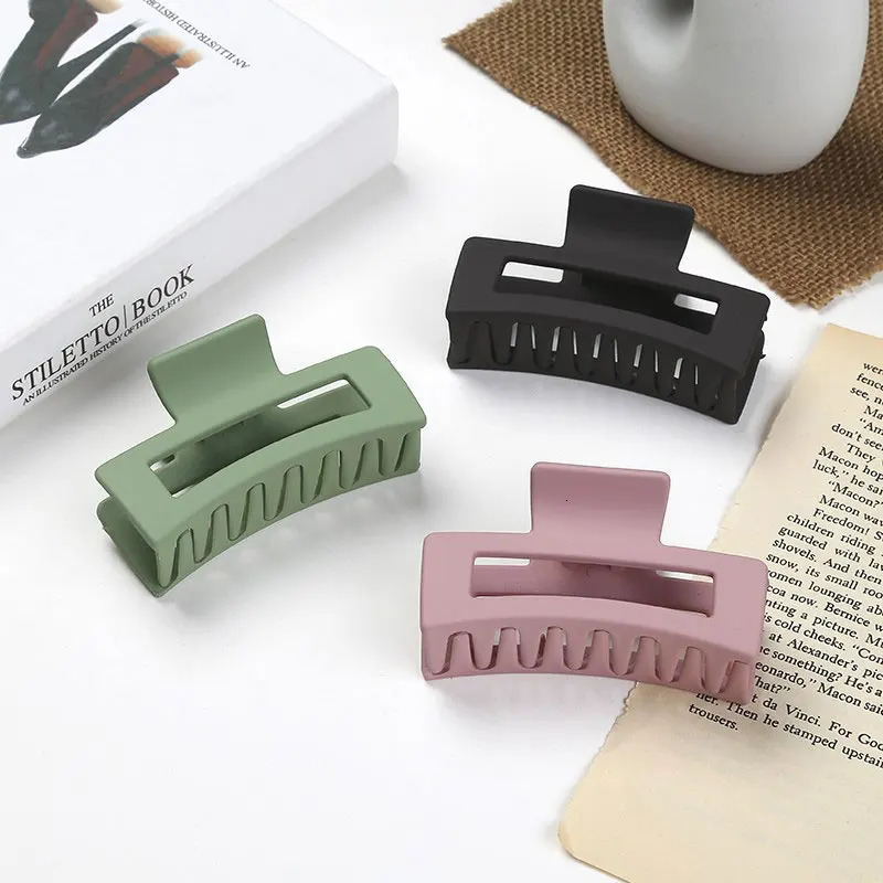 Solid Color Hollow Womens Hair Grab Korean Cute Sweet Fashion Style Gift Party High Street Hair Clip Womens Hair Accessories 250517