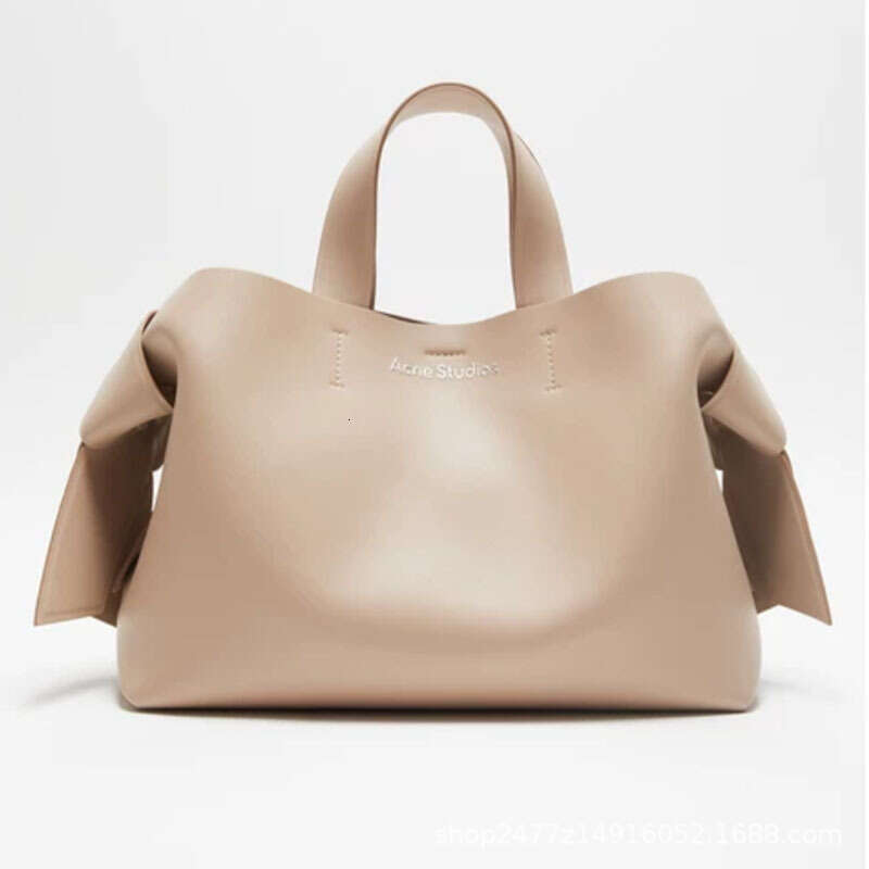 Tote Bag Swedish Niche Bow Tote New Simple And Fashionable Leather Casual Commuting Shoulder Crossbody Bag For Women Lady Bags