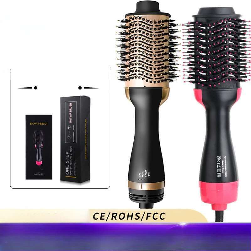2025 Heating Straightener Dryer and Straightening Electric Comb Brush One Step Salon Hair