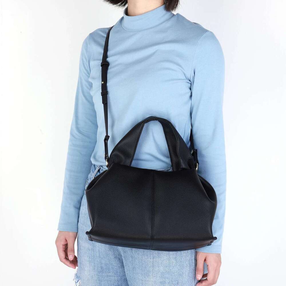 Women PU Crossbody Cloud Leather Shoulder Casual Top Handle Satchel Sling Bag Girl Stylish Purse