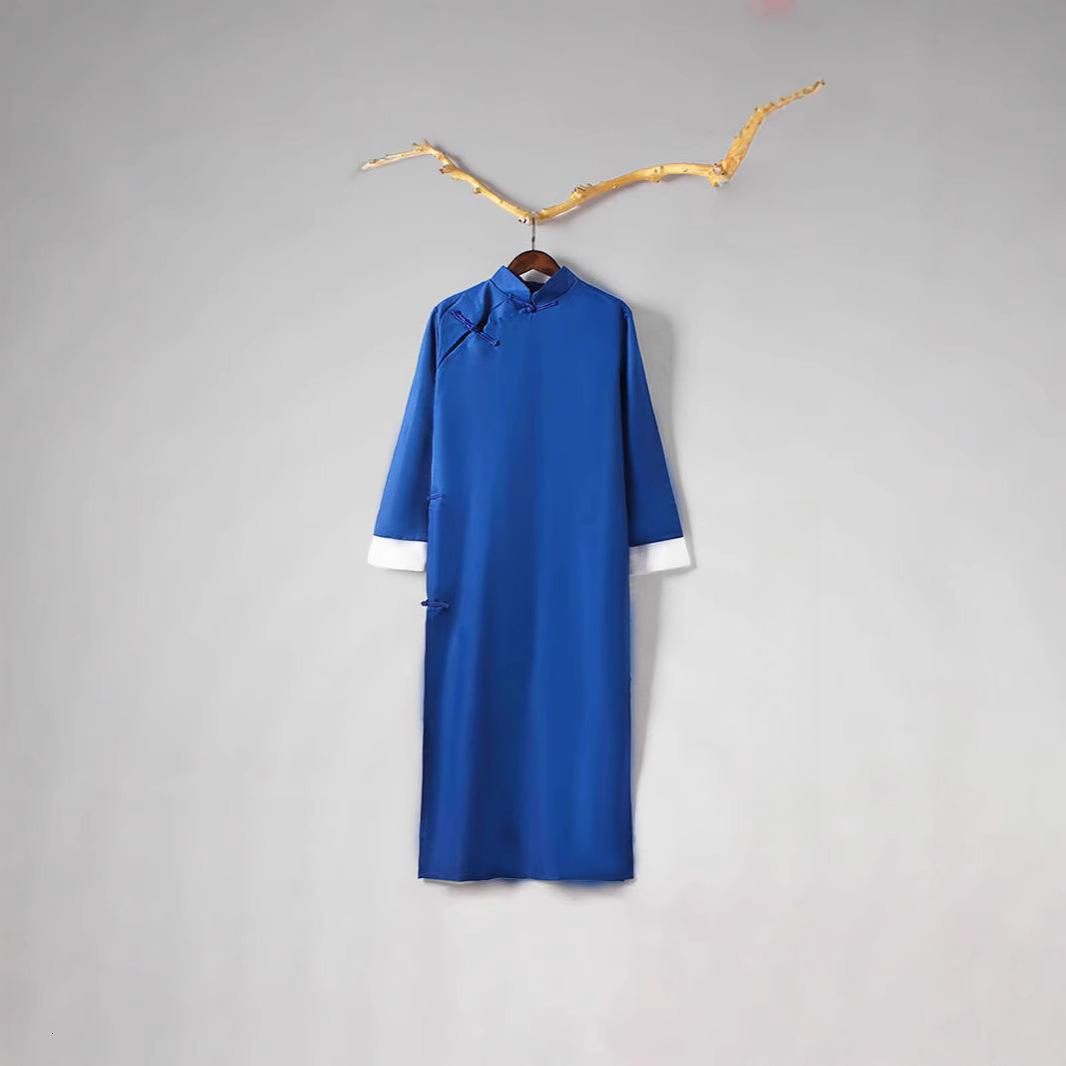 Designer clothing Cross talk men's May Fourth youth Tang long robe, Chinese style, Republic of China student costume, class uniform, fast board 2