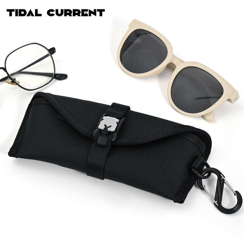 Designer nylon bag, portable sunglasses case, waterproof and anti drop function, outdoor sunglasses, myopia glasses storage box