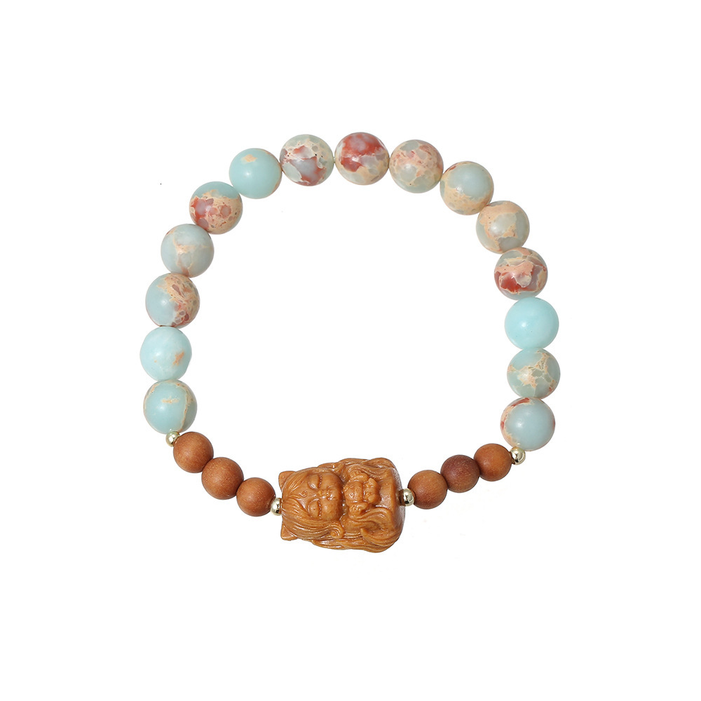 New natural sandalwood Chinese style cultural toys, prayer beads, bracelets, scenic spots, temple souvenirs