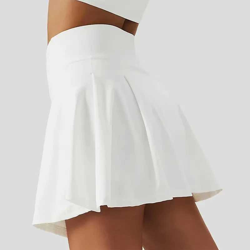 Womens Sports High Waisted Short Skirt Comfortable Breathable Belt Safety Pants and Pocket Tennis Yoga Golf Mini SkirtXJ250520