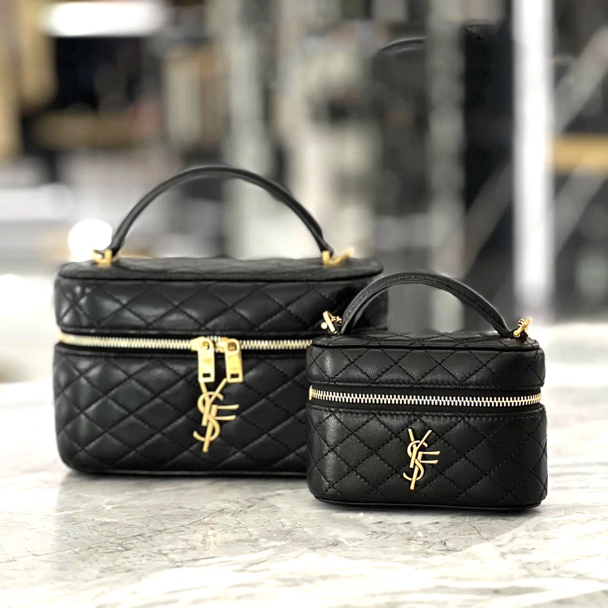 Designer Bag Gabyy Makeup Bag Luxury Cosmetic bag High Quality Women's Handbag Purse Cowhide travel Storage Bag Toiletry Bag Mini Brown vanity designer Crossbody Bag