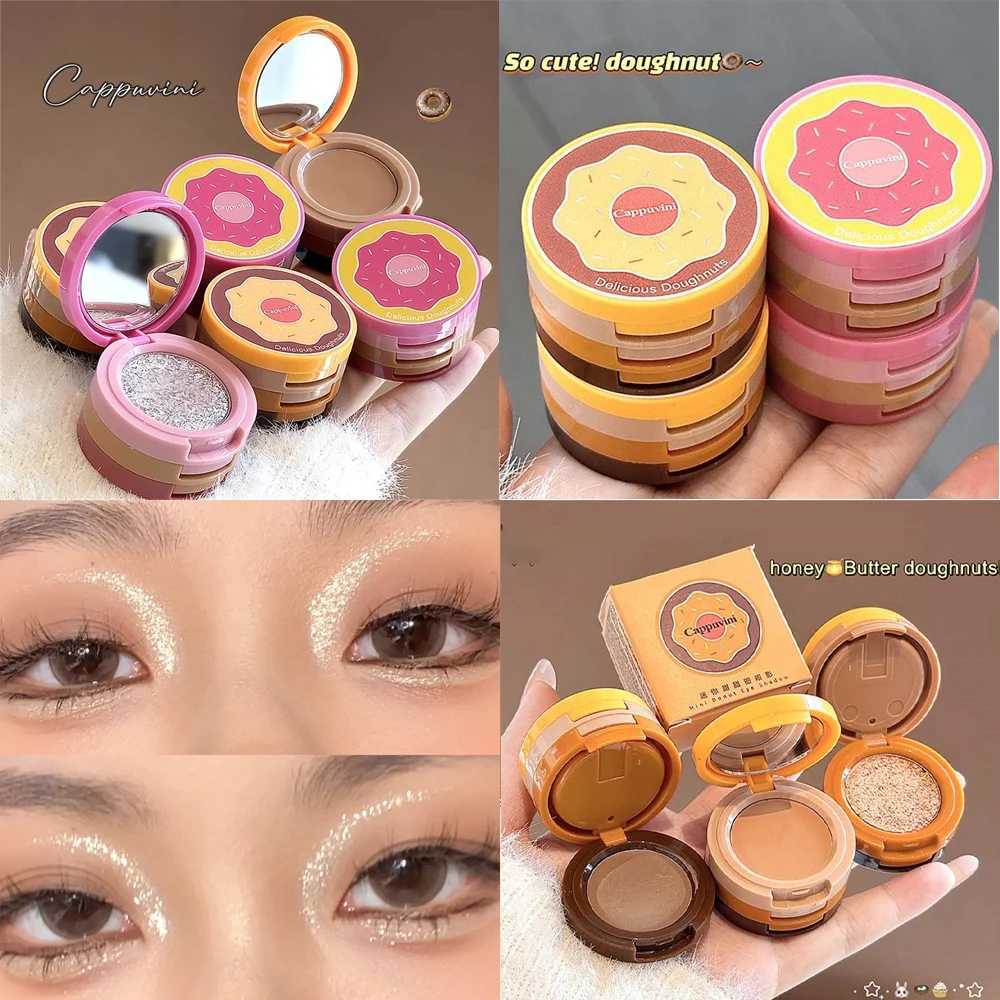 3 In 1 Matte Highlighter Eyeshadow Palette Pearly Blush Shiny Contouring Multifunctional Nature Lasting Face Makeup PaletteXJ250520