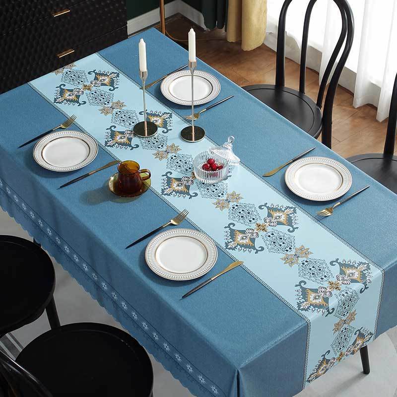 T0472 High-Quality Waterproof Oil-Proof Washable Tablecloth for Coffee Tables