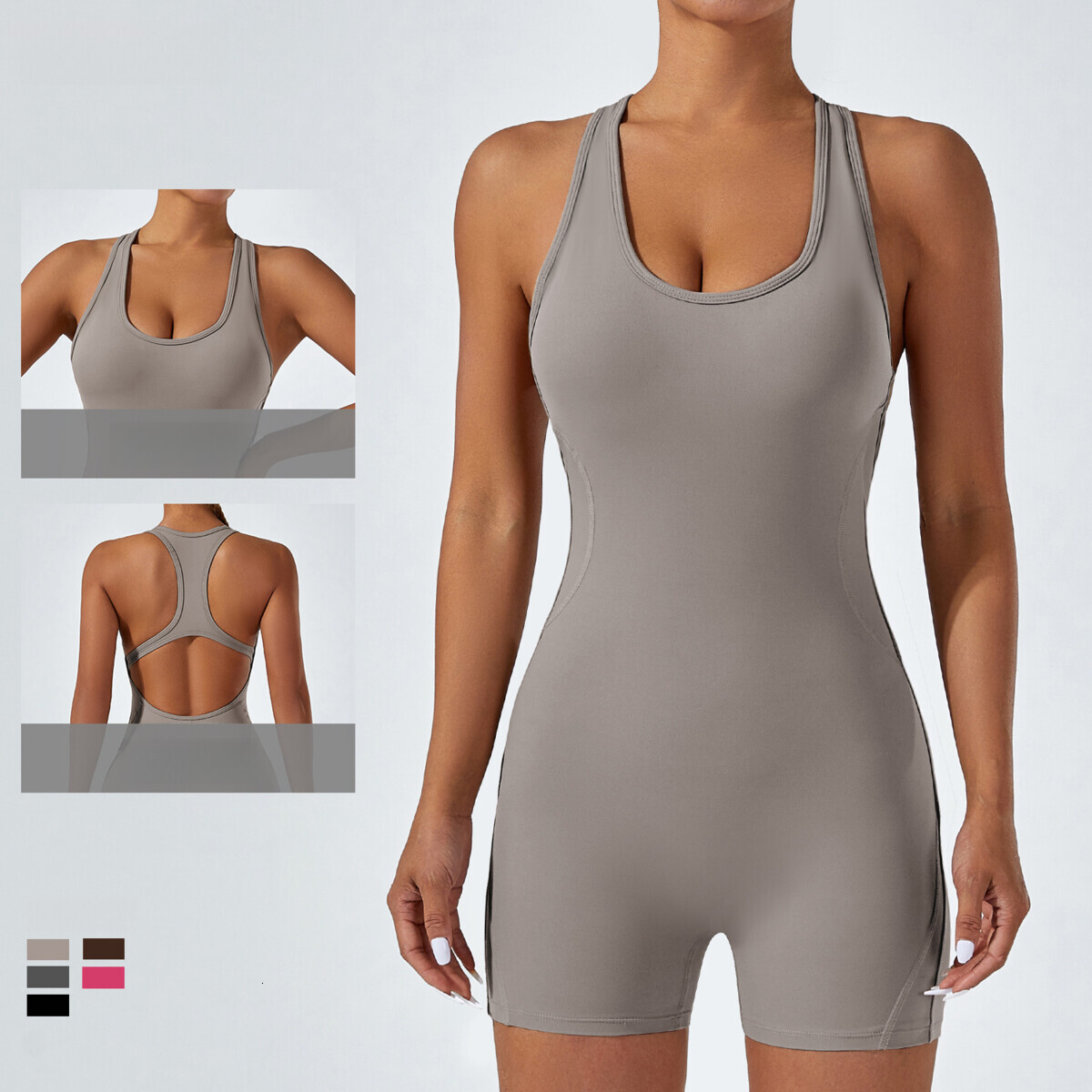 Dance, exercise, hip lifting, backless jumpsuit, fitness suit, quick drying, sexy and beautiful back yoga suit
