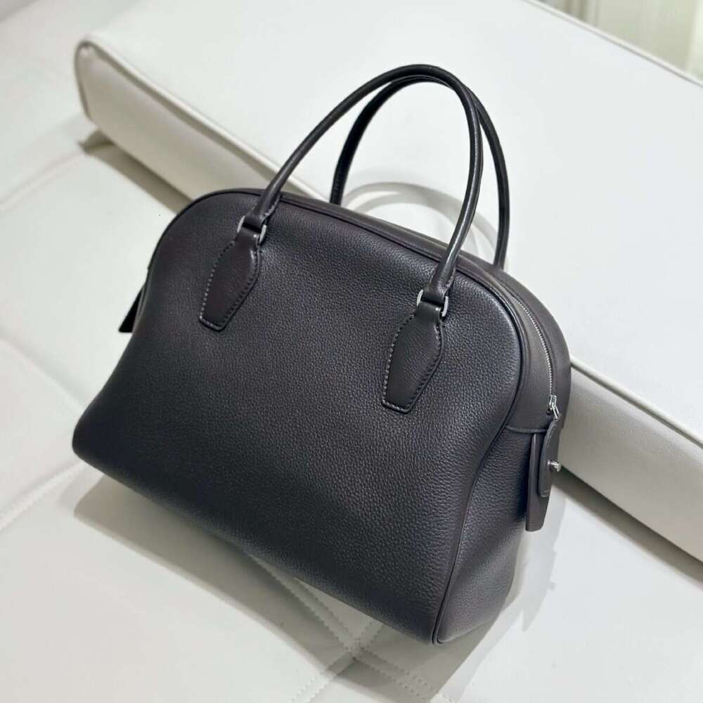 Tote Bag Bowling Large Capacity Boston Bag Women S Headband Imitation Deer Leather High End Feel Portable Briefcase Versatile Lady Bags