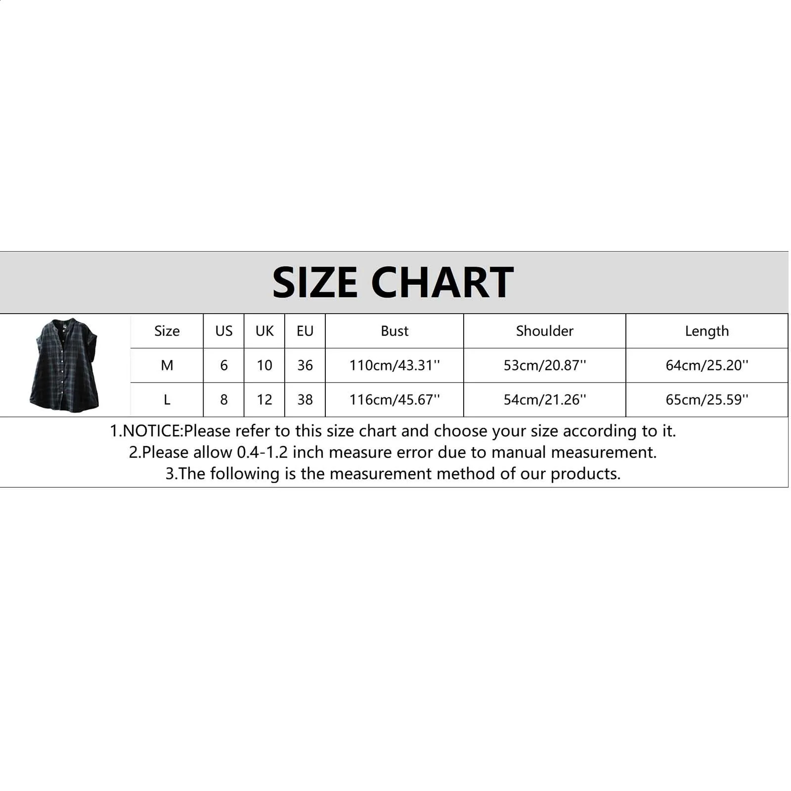 Ladies Retro Cotton Checked Shirt Short Sleeved Collarless V Neck Summer Comfort Plain Simple Casual Top Blusas Para Mujer 250516Z