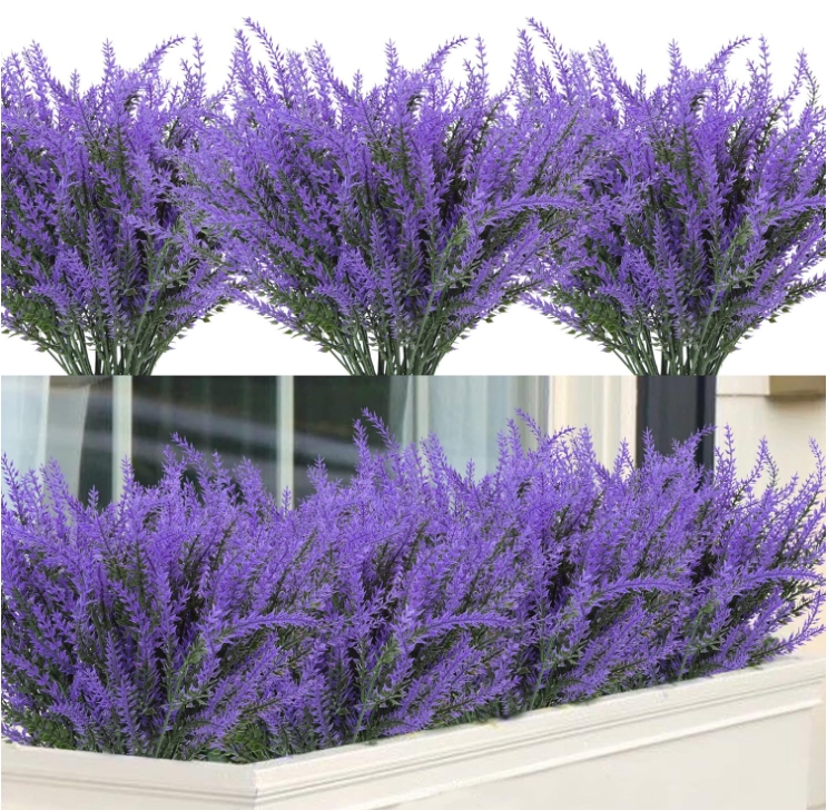 Wedding Purple Lavender High-end Simulation of Planting Hair Pastoral Style Decoration Bunch of Immortal Flowers