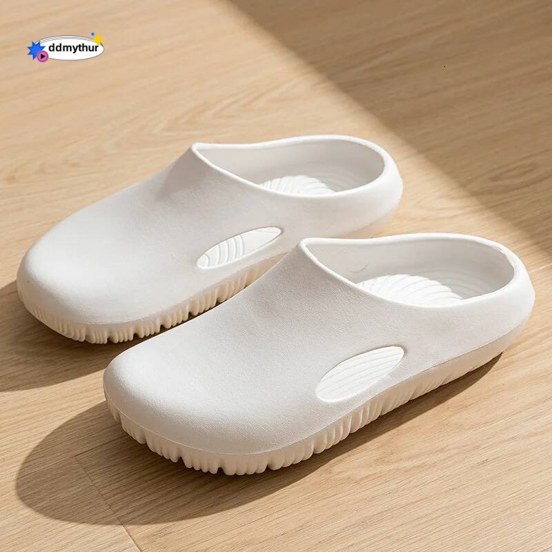 Crestar Women's Summer Slippers 2025 New Outdoor Waterproof Garden Shoes Men Non-slip Beach Sandals Comfy EVA House Flats Slides ddmythur