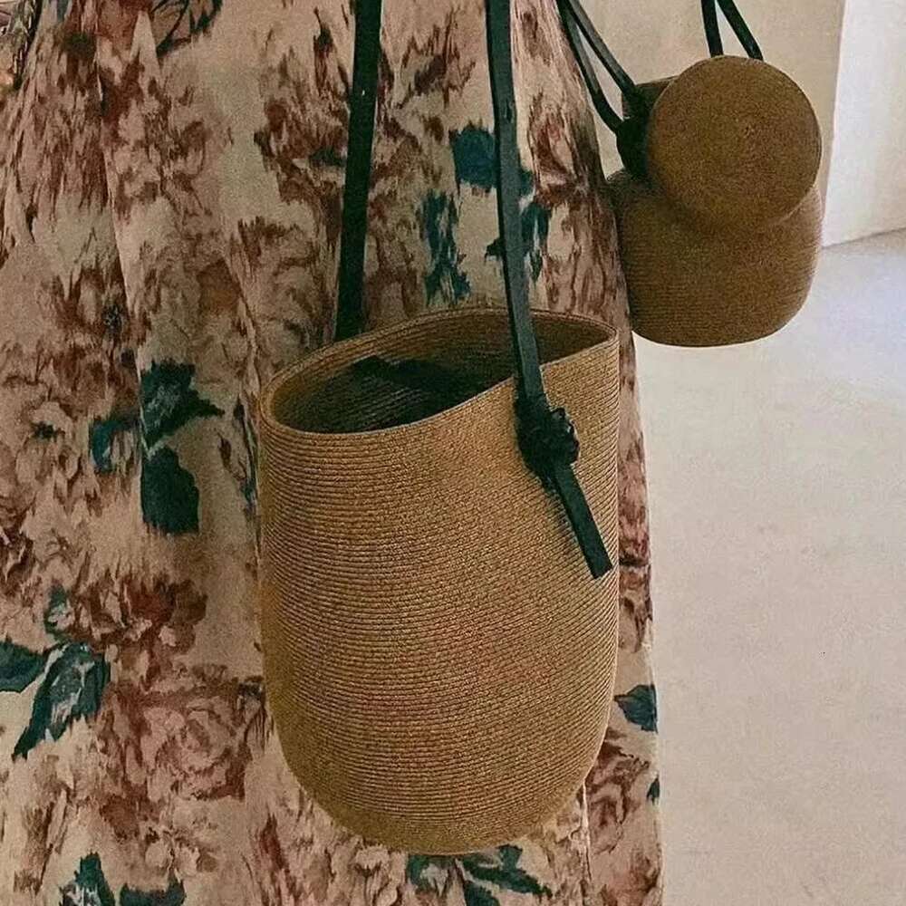 Women's Bags Designer Woven Straw Women With Adjustable Strap Summer Beach Solid Shoulder Bag Handbag For Travel Shopping