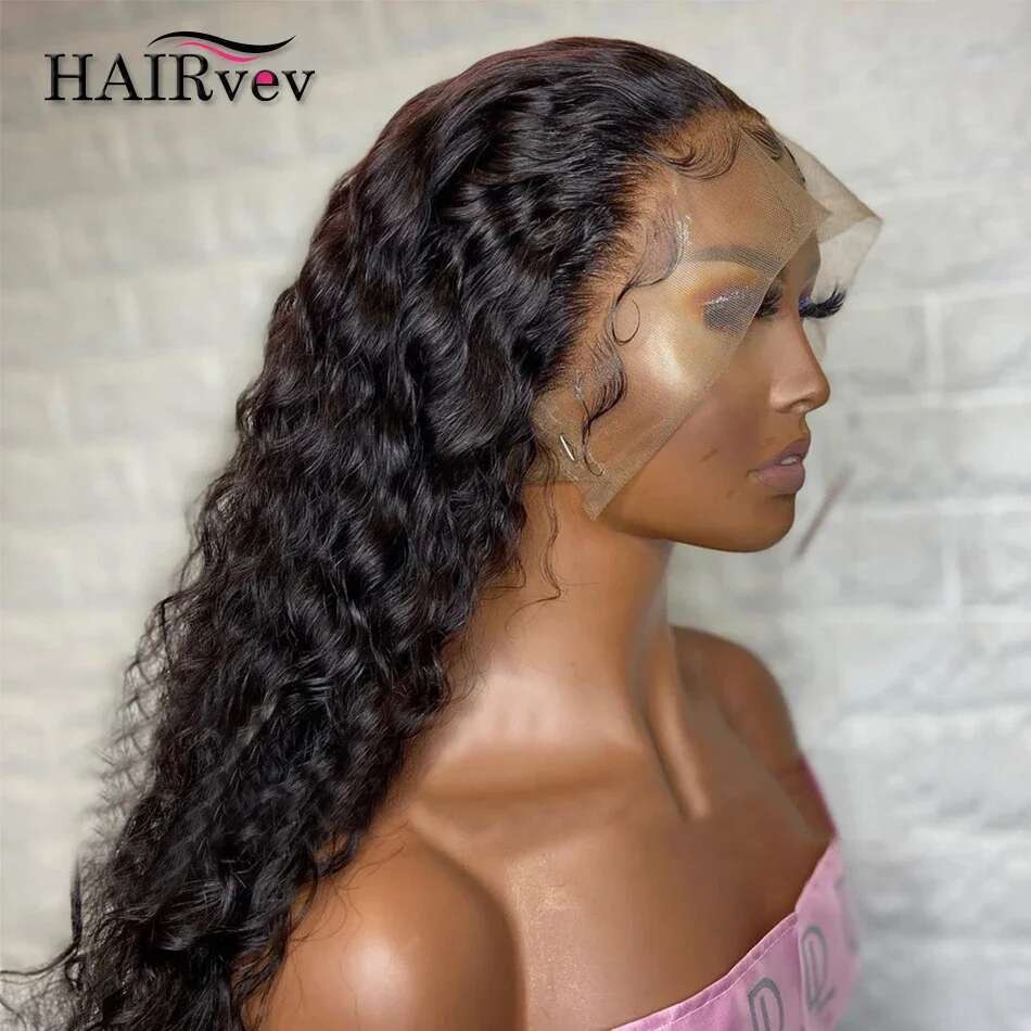 13x4 Kinky Lace Front Wigs For Women 100% Brazilian HD Deep Wave Frontal Water Curly Human Hair Wig Sale