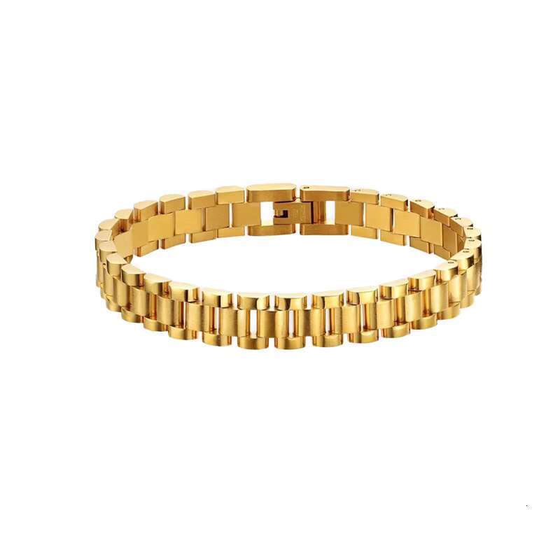 Autumn Cold Stainless Steel Gold Plated Watch Chain Bracelet