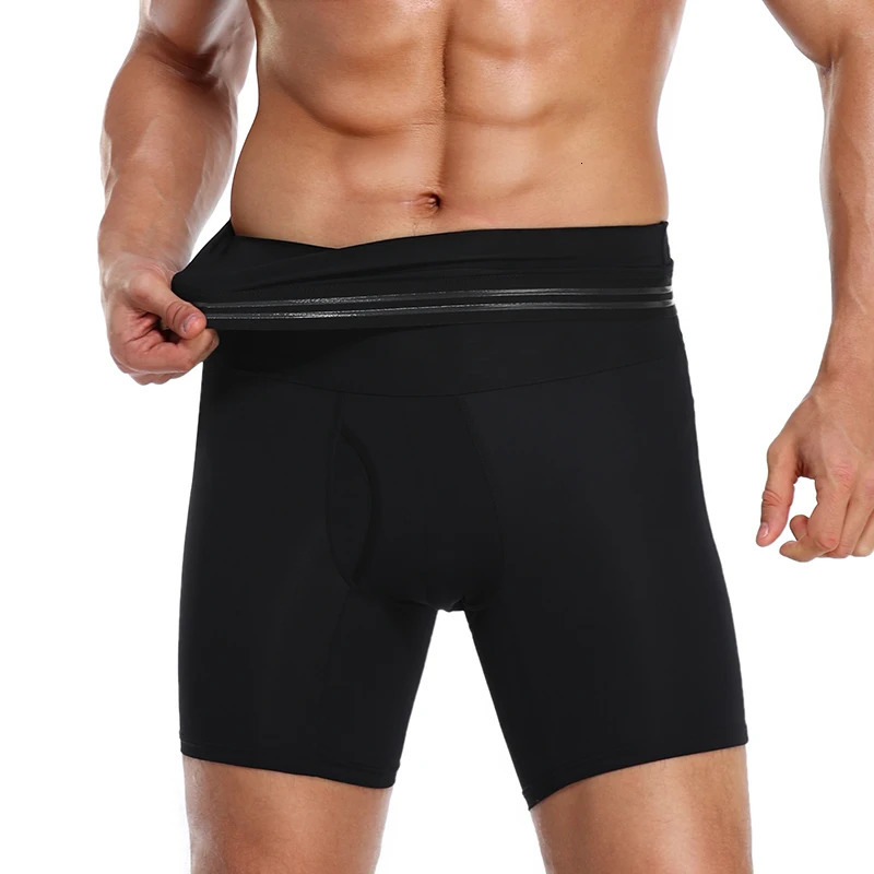 Men Tummy Control Shorts Body Shaper Compression High Waist Trainer Belly Tummy Control Slimming Shapewear Boxer Underwear Fajas 250519 - view 5