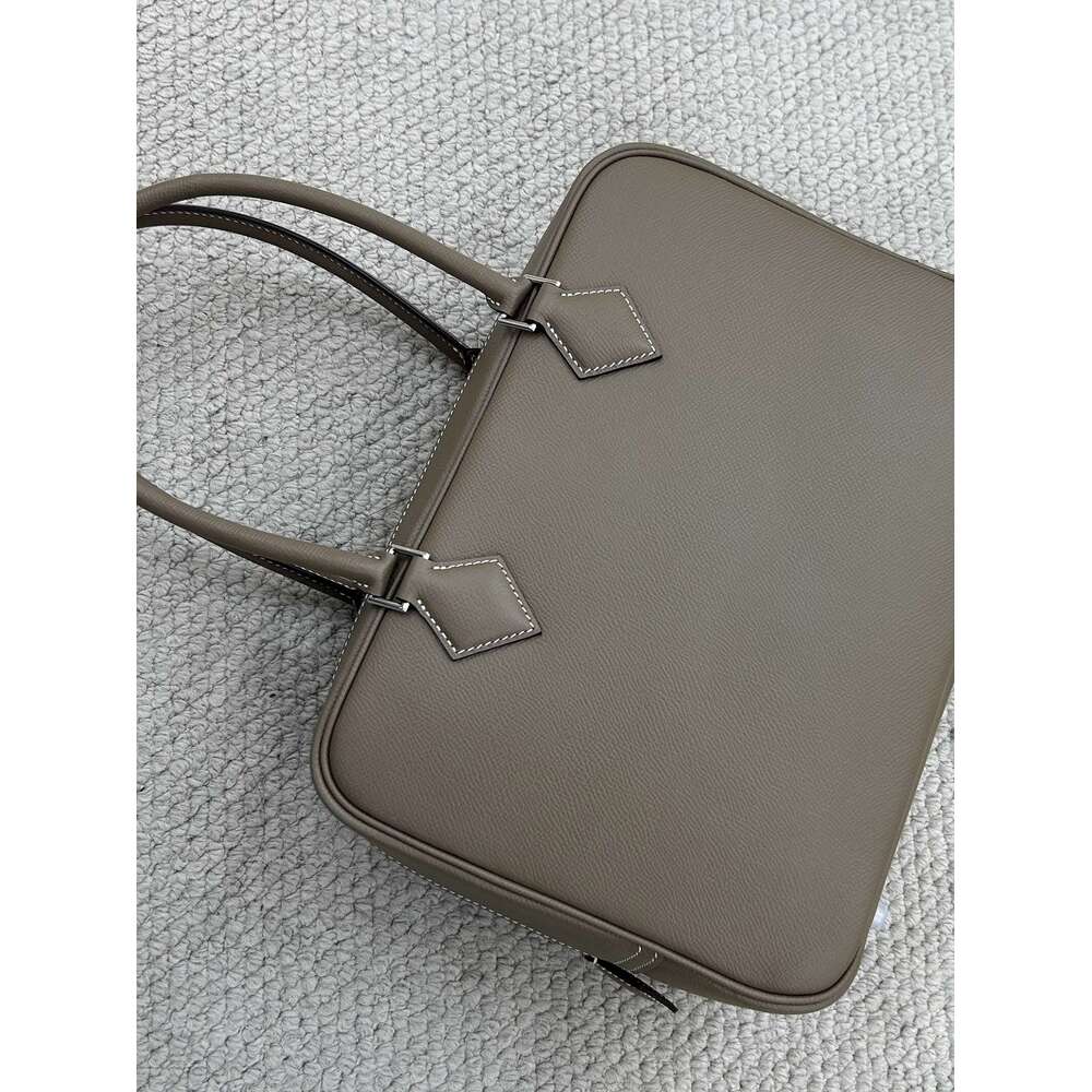 Half handmade Plume Feather Baotou Layer Cowhide Vintage Box Commuter Handheld Leather Women s Bag Steel Hardware