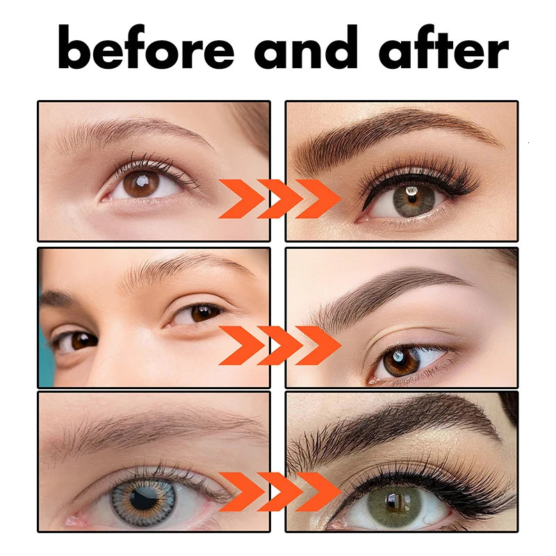 Micro Blade Eyebrow Pencil Upgrade Ladies Eyebrow Pencil With 4 Fork Tips And Spool Brush Natural Shape Long-lasting Eyebrows 250515