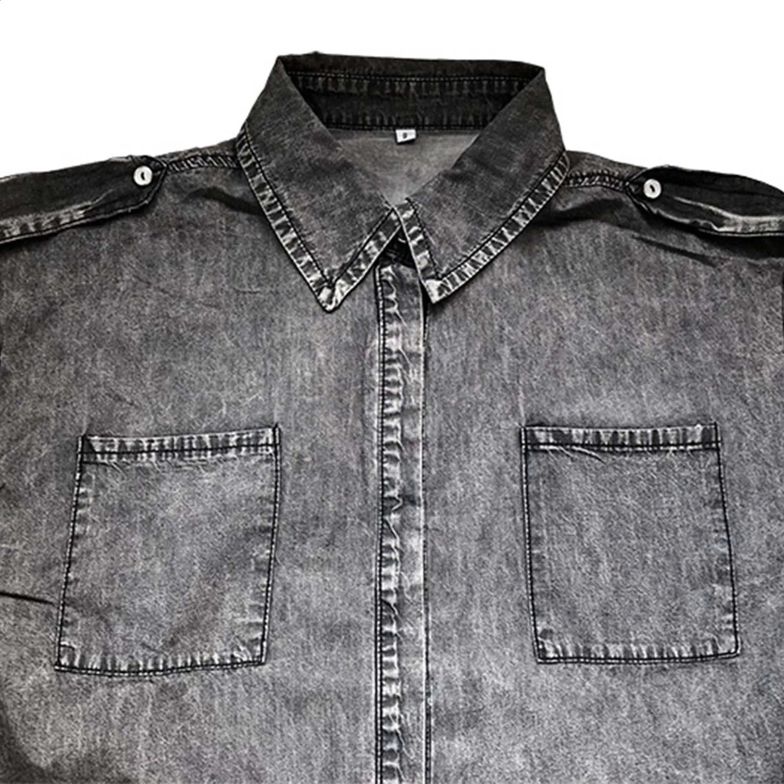 Summer Sleeveless Blouse Pure Color Retro WomenS Short Sleeve Denim TShirts Fashionable Street Outdoor Versatile Top 2024 250516Z