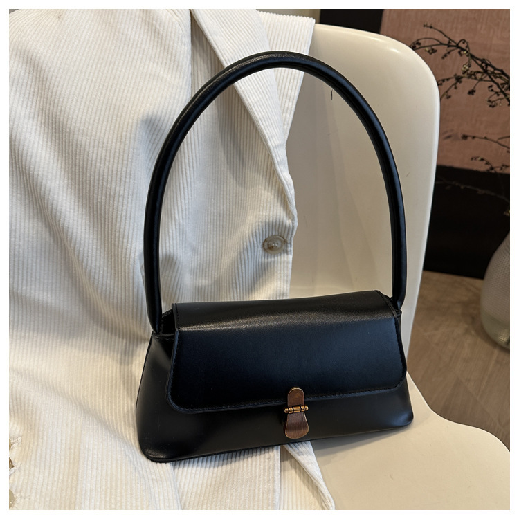 Niche Western style Underarm 2025 New Fashionable PU Handheld Versatile Ins Shoulder Women's Bag