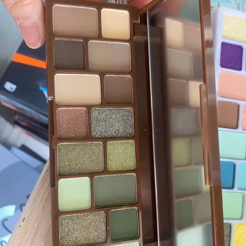 Eyeshadow Palettes Blue Green Earth Color Eye Shadow Spring Summer Cool Tone Shadow Palette Matte Eye Pigments Korea MakeupXJ250520