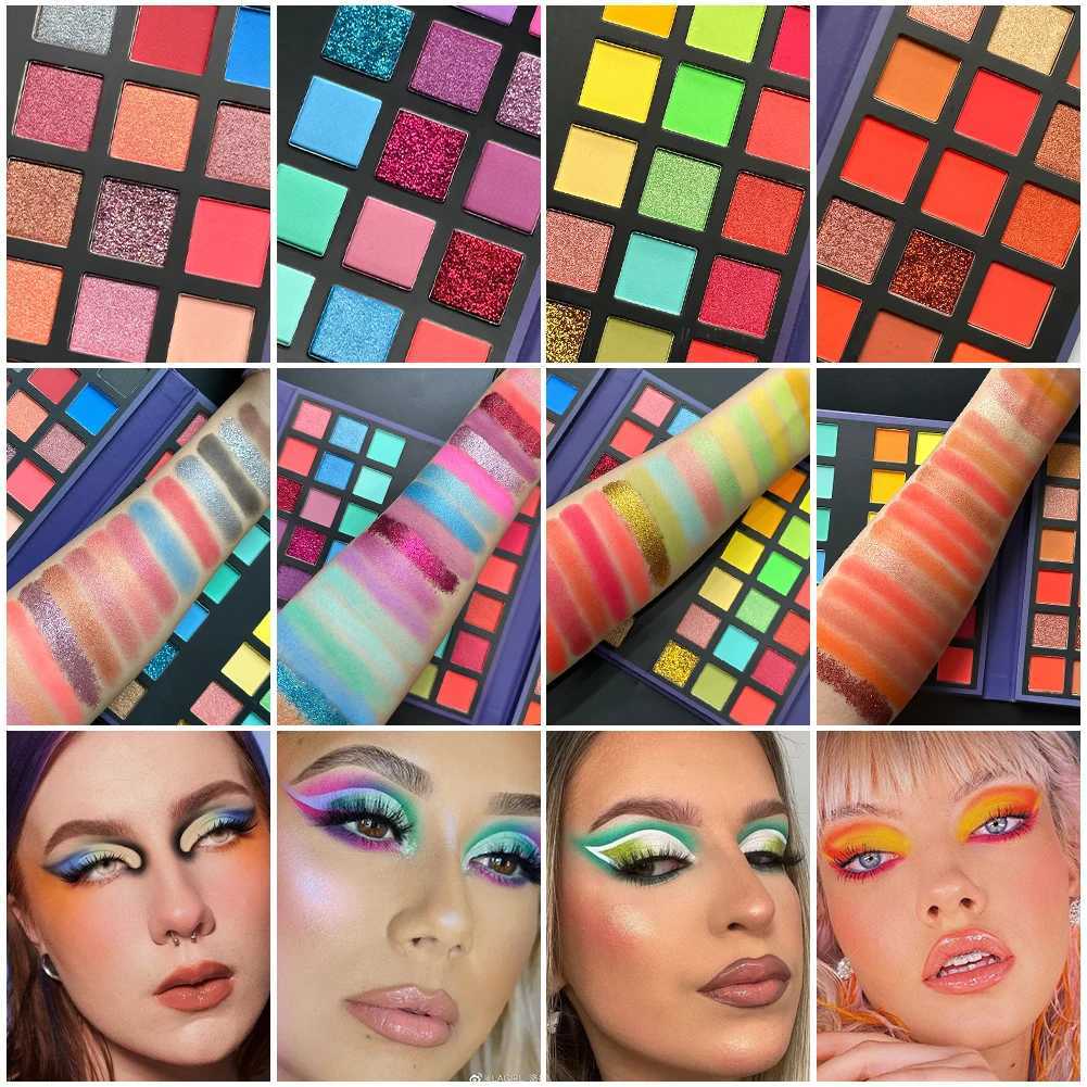 72 Color Rainbow Eyeshadow Palette Pigment Board Shimmer Glitter Matte Finish Nude Makeup All In One Makeup Palette For MusicXJ250520