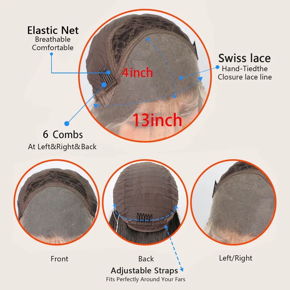 Black Colored Lace Front Wig Brazilian Look Like Human Hair Pre Plucked for Women Transparent Lace 250 Density Heat Resistant Synthetic Easy to Wear L