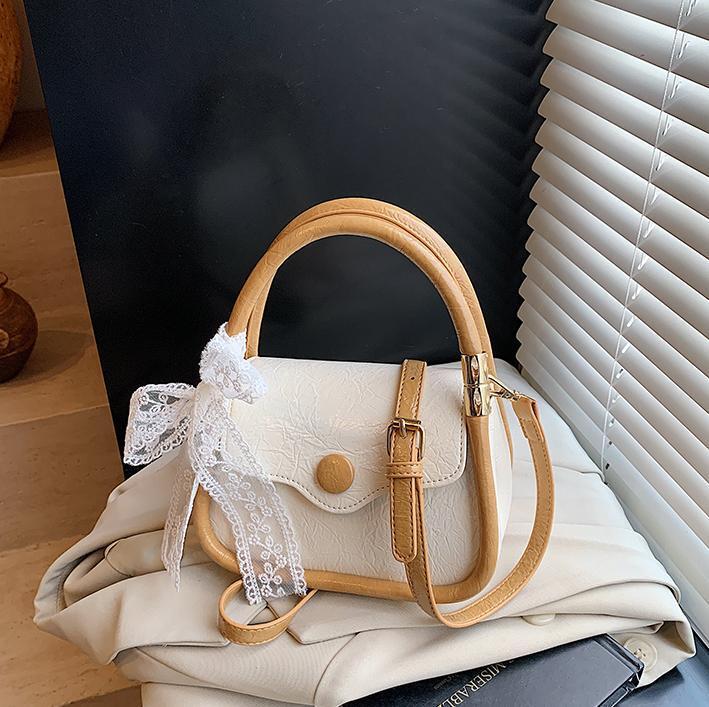 Spring/Summer Women's New Bag Color Contrasting Simple Cross body Multi functional Shoulder Bag Bow Casual Simple Designer Single Shoulder Crossb