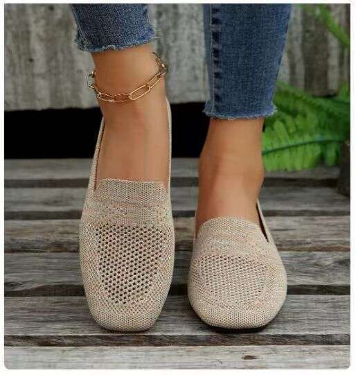 2023 Summer New Large Round Head Flat NEW TOP Bottom Single Women, Shallow Mouth Sports Style Casual Shoes for Women