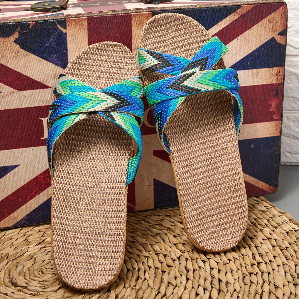 Indoor Slippers Women Home Shoes Lightweight Linen Couple Slippers Lightweight Home Slippers 250519