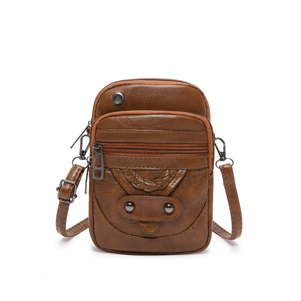 Mobile women's 2025 new trendy and textured shoulder bag commuting soft leather stylish crossbody bag
