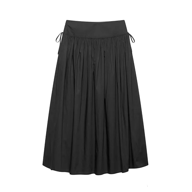 Willshela Women Fashion 2 Piece Sets Black VNeck Tank Tops Vintage Side Zipper Midi Skirt Female Chic Lady Skirts Set 250520