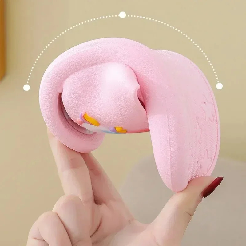 Summer Kids Home Shoes Flip Flops Baby Girls Slippers for Children Cartoon Unicorn Bathroom Antislip Thick Sole Slides 250519